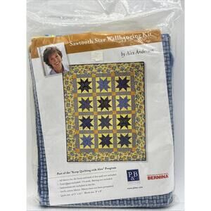 Bernina P&B Textiles Sawtooth Star Wall hanging Quilt Kit 41”X 50” Alex Anderson